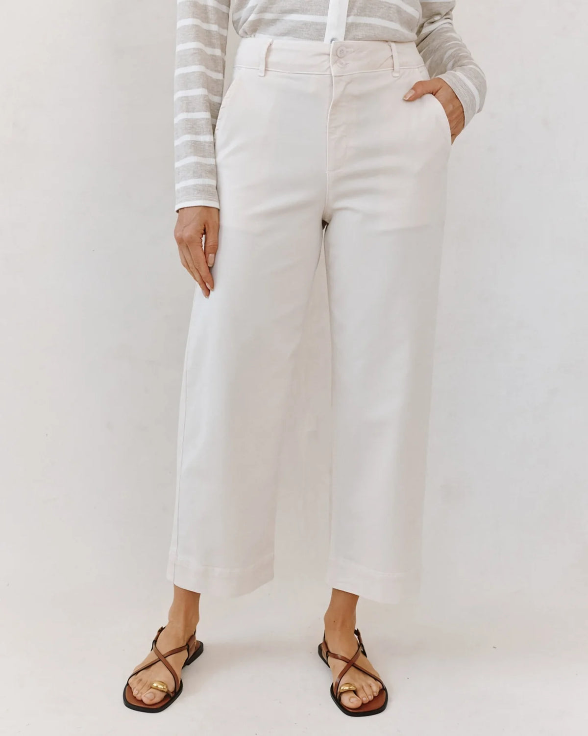 Bella Dahl Saige Crop Wide Leg pant
