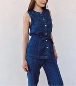 Bella Dahl Seamed Belted Vest