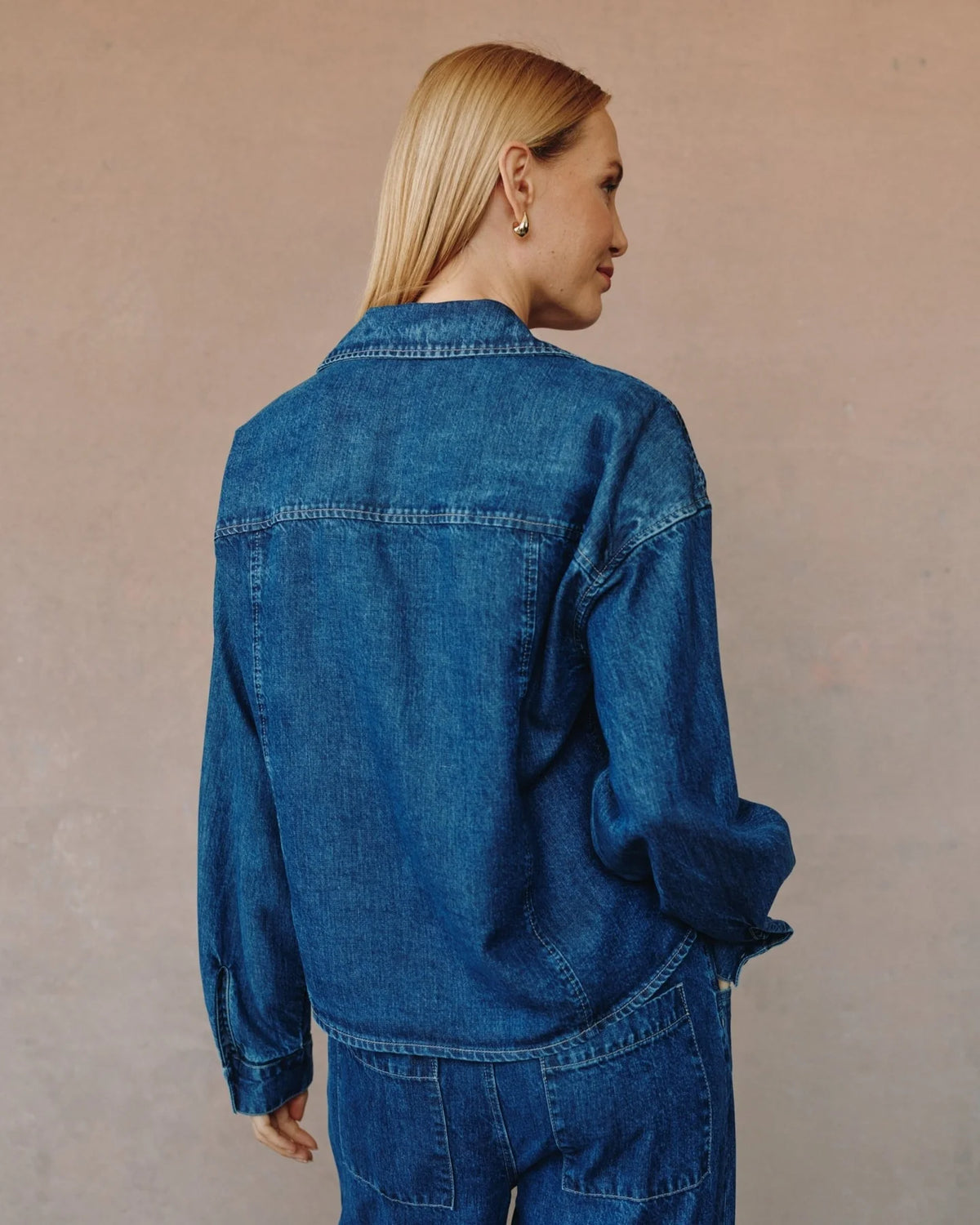 Bella Dahl Seamed Flap Pocket Shacket