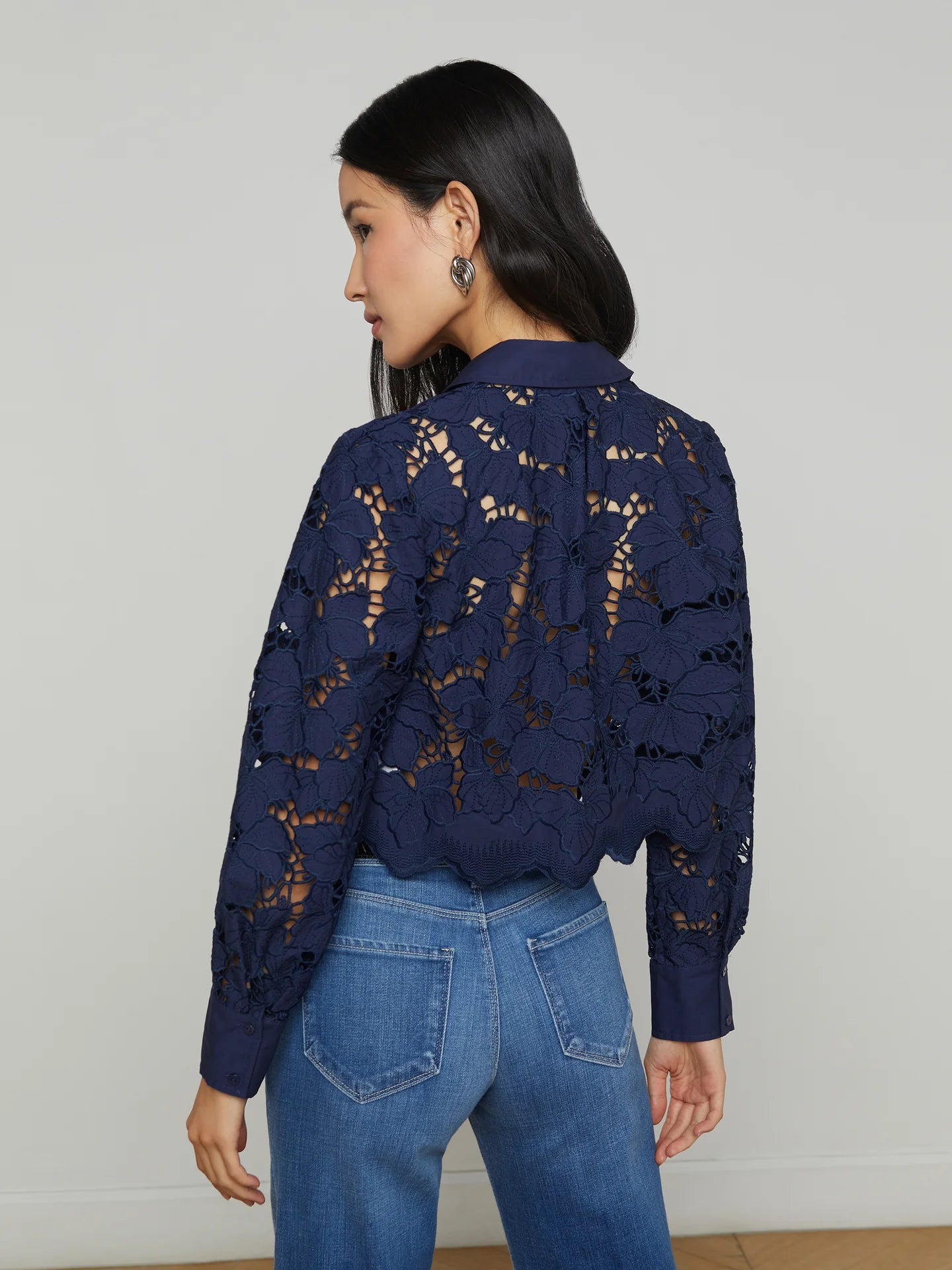 L'agence Seychelle Cropped shirt