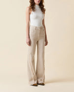 Le Jean Libra Embroidered Wide Leg Jeans