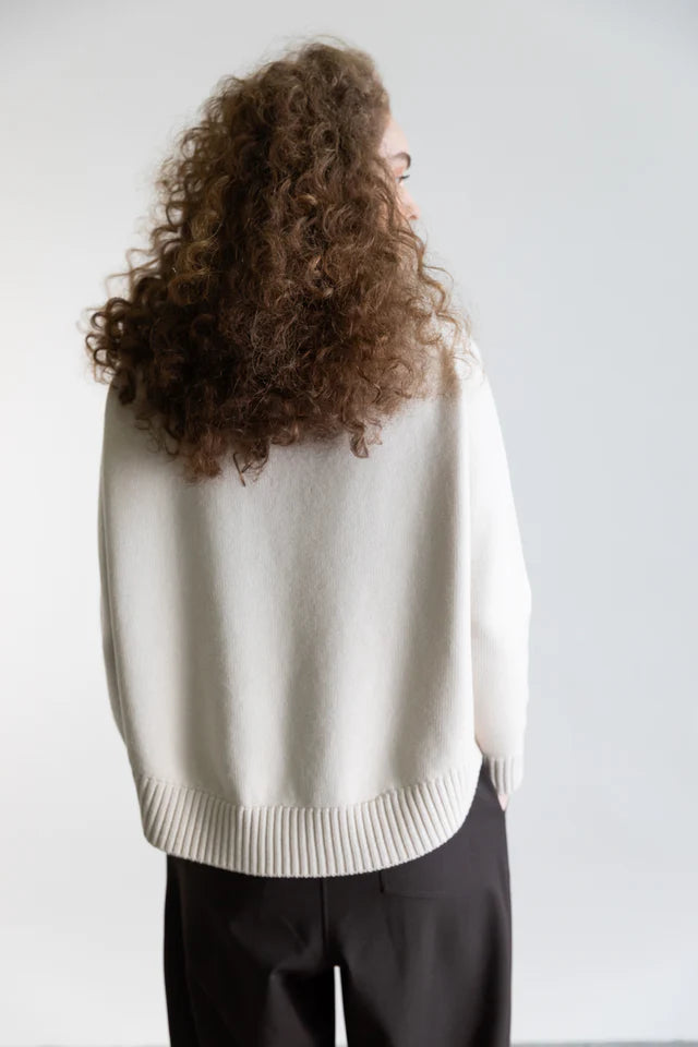Psophia Mock Neck Wool Sweater