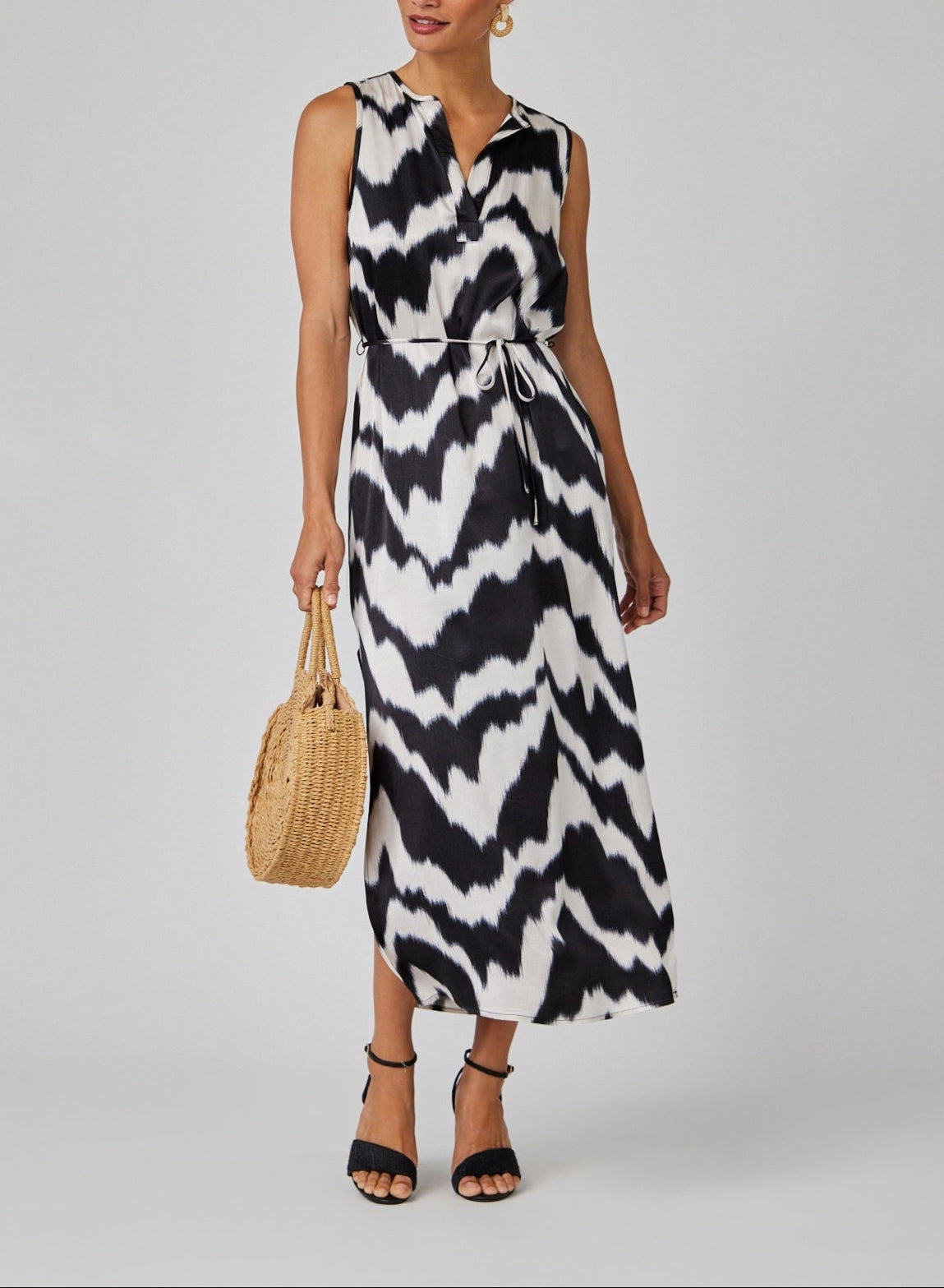 Bella Dahl Sleeveless Belted Maxi Dress