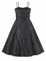 Karina Grimaldi Sofia Vegan Leather Dress