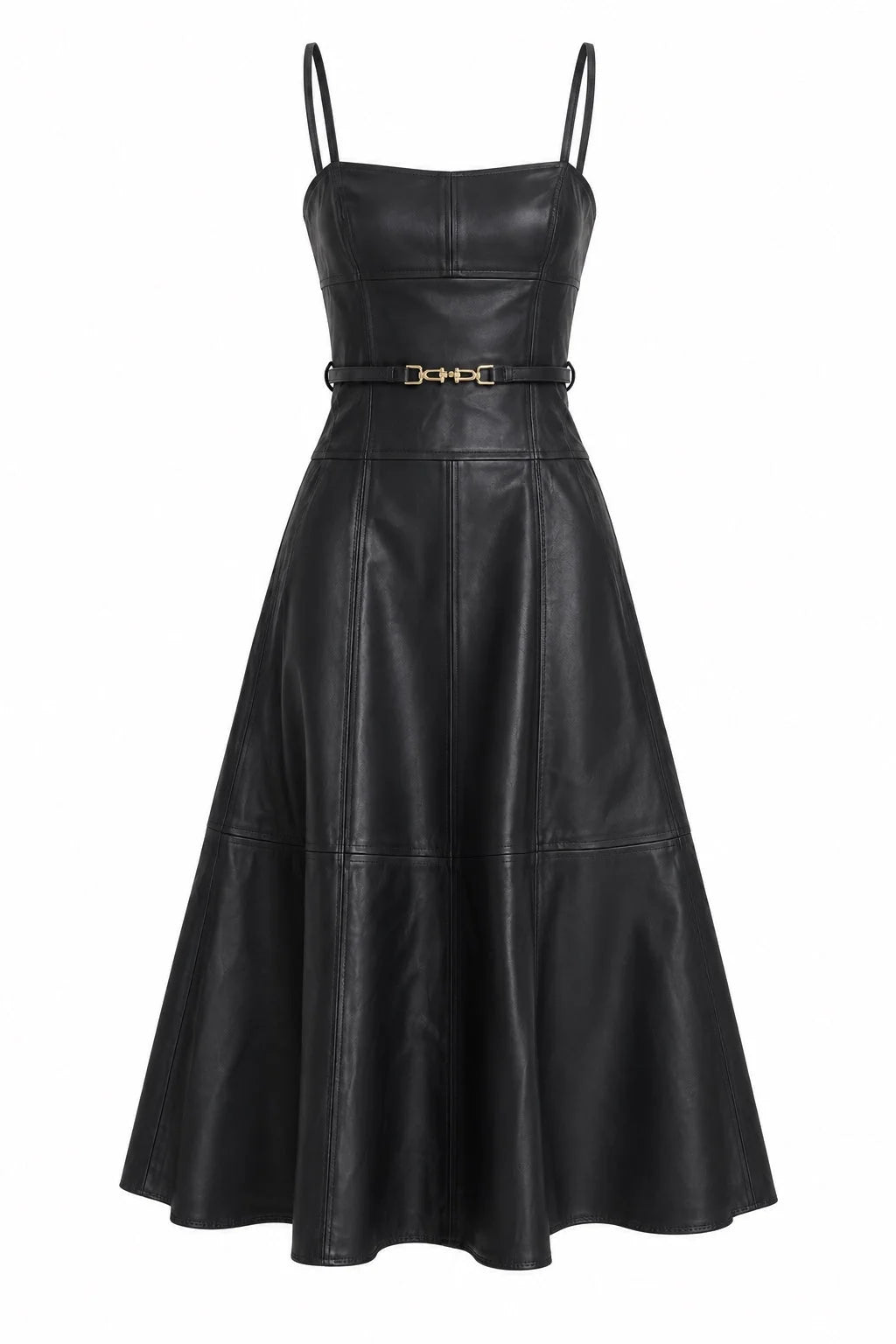 Karina Grimaldi Sofia Vegan Leather Dress