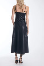 Karina Grimaldi Sofia Vegan Leather Dress