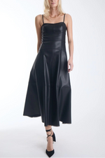 Karina Grimaldi Sofia Vegan Leather Dress