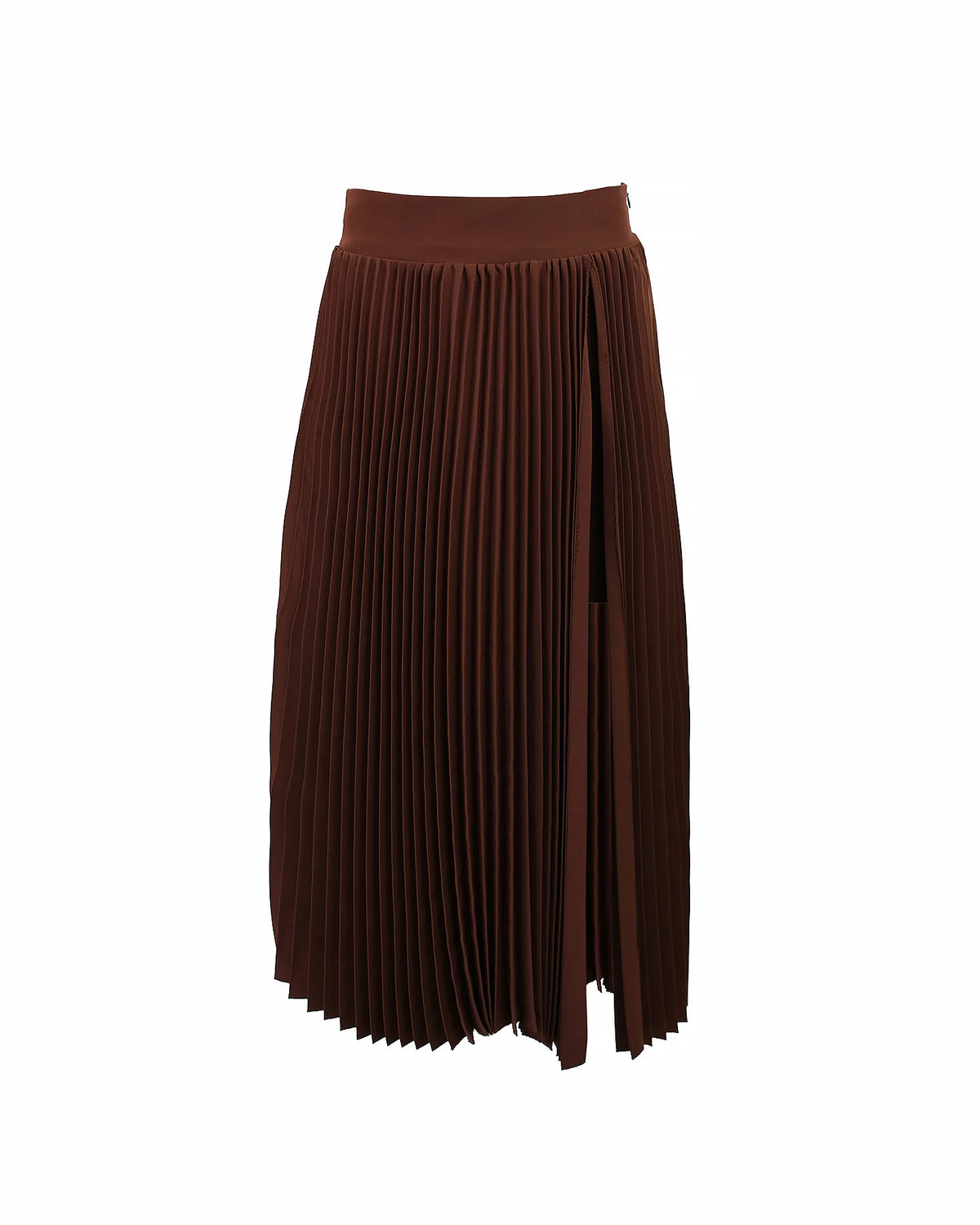 Theo Ts Atlas Pleated High Slit Skirt
