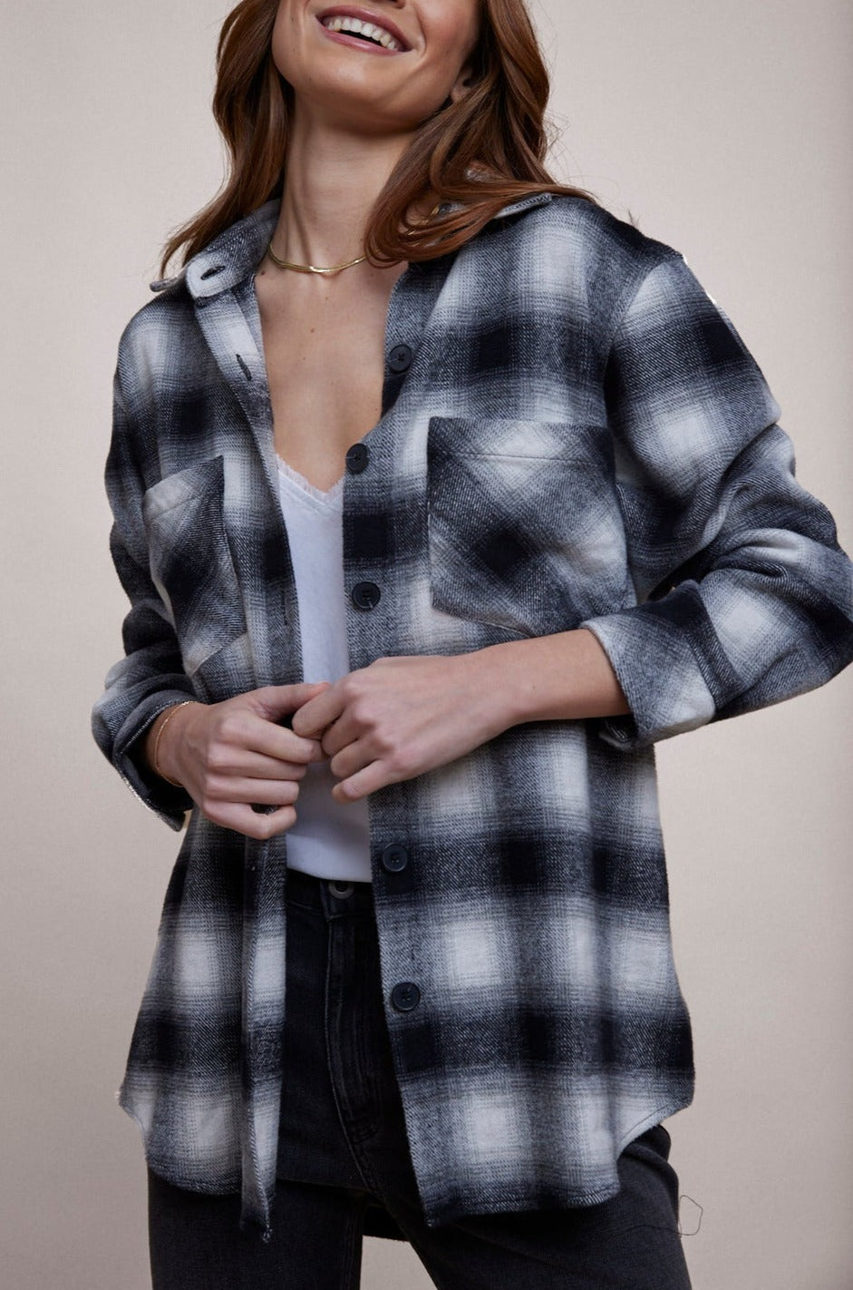 Bella Dahl Two Pocket Oversize Shacket