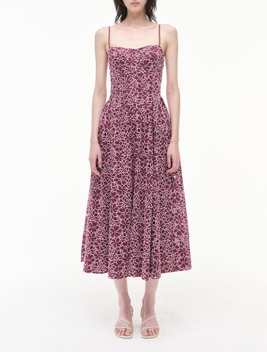Simkhai Kittiya S/L Midi Dress