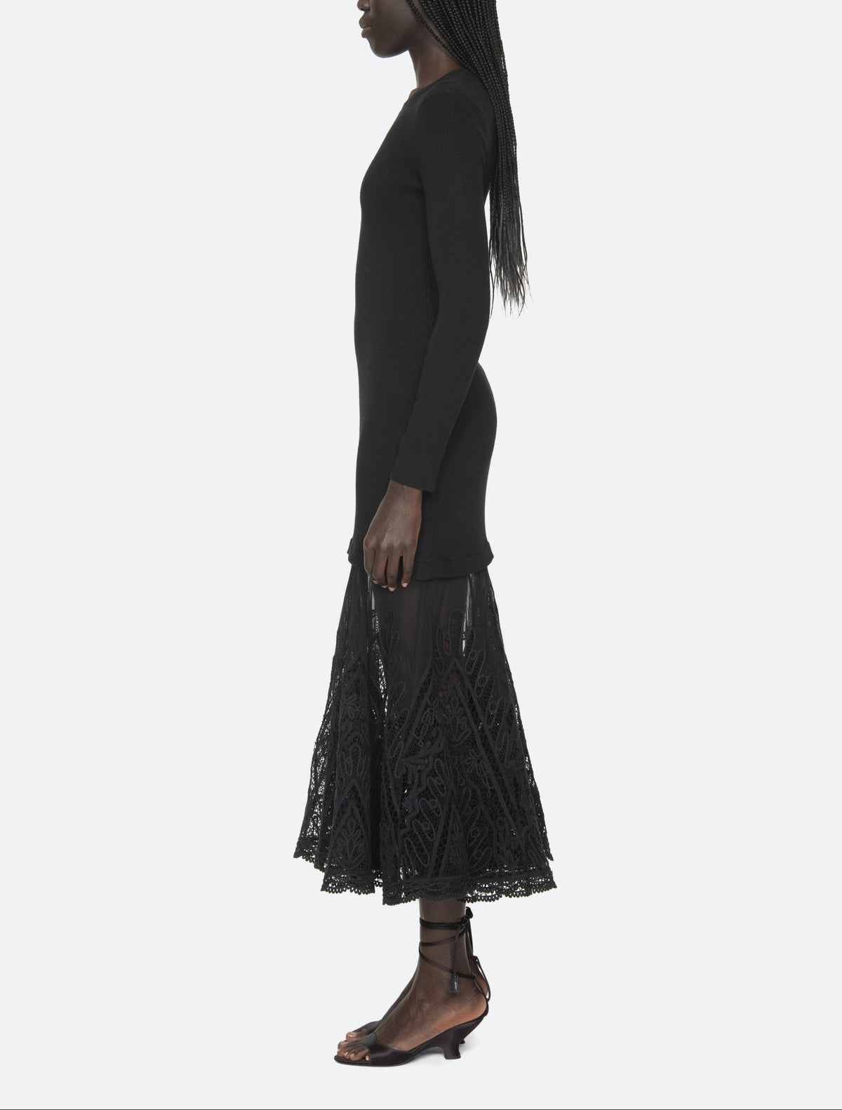 Sea Valo Mixed Media Maxi Dress