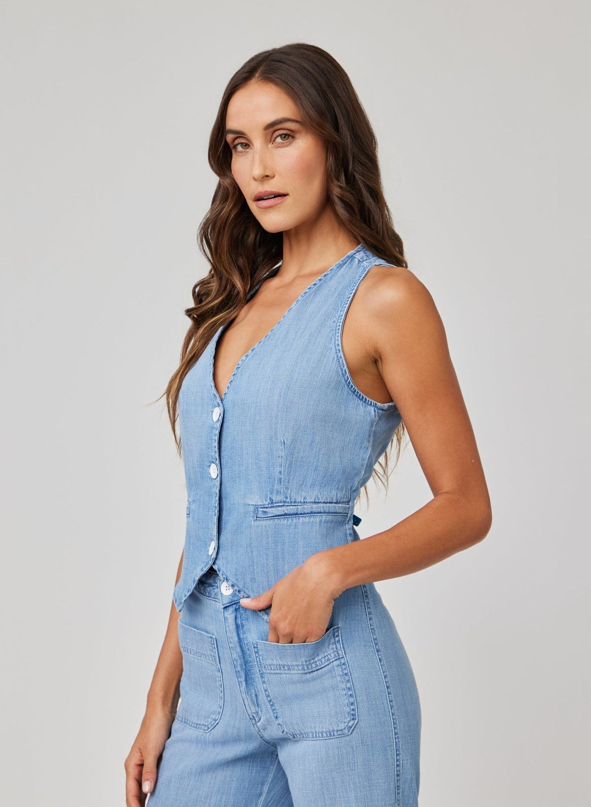 Bella Dahl Welt Pocket Vest