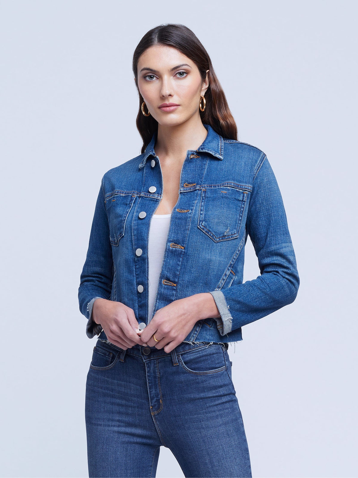 Lagence Janelle Slim Raw Jacket