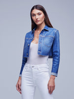 Lagence Wesley Crop Raw Jacket