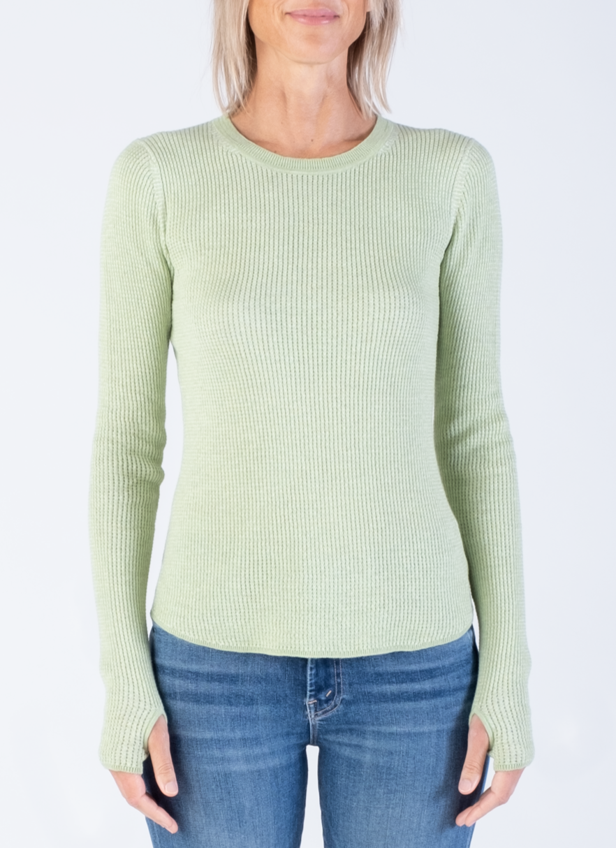 Margaret O'Leary Waffle Crew Top