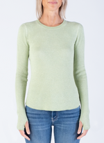 Margaret O'Leary Waffle Crew Top