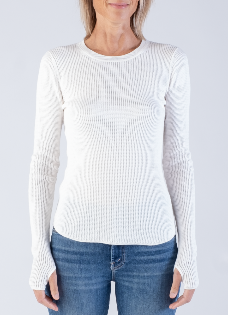 Margaret O'Leary Waffle Crew Top