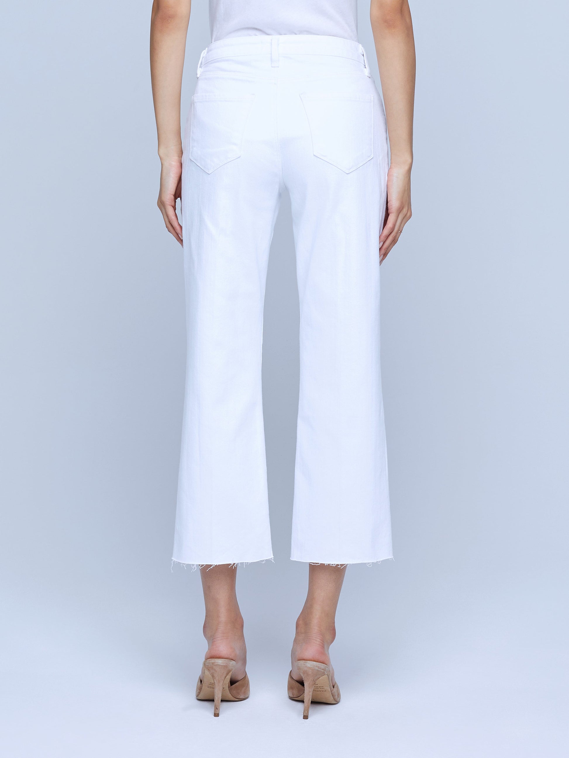 Wanda Crop Wide Leg - 25 / Blanc - Pants
